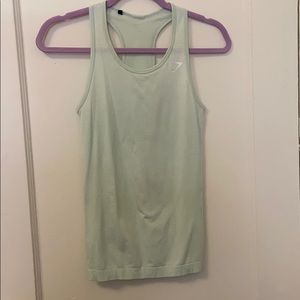 Gymshark mint pastel seamless tank top